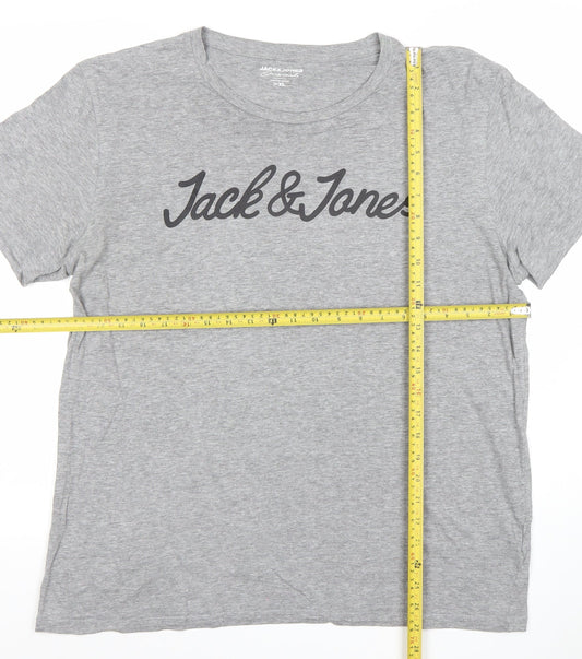 Mens UK Size XL JACK & JONES Grey  T-Shirt