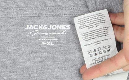 Mens UK Size XL JACK & JONES Grey  T-Shirt