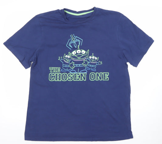 George Pixar Toy Story Alien 'The Chosen One' Blue Men's L T-Shirt