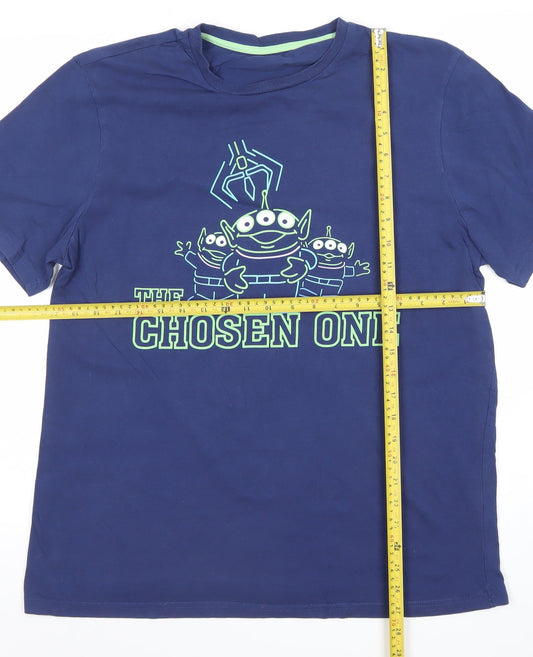 George Pixar Toy Story Alien 'The Chosen One' Blue Men's L T-Shirt