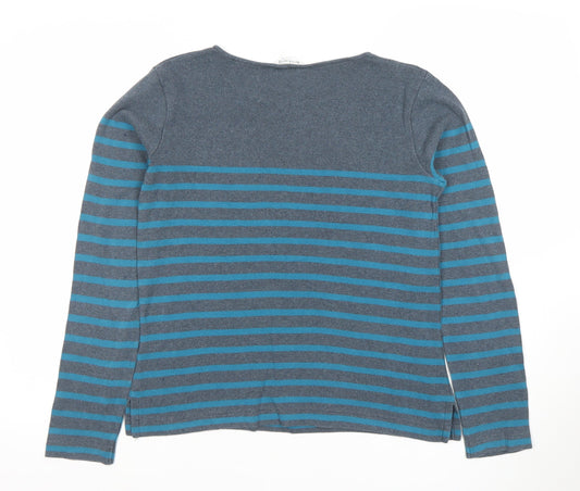 Womens UK Size S Kettlewell Blue Basic T-Shirt