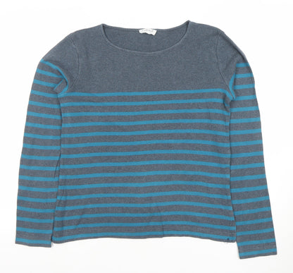 Womens UK Size S Kettlewell Blue Basic T-Shirt