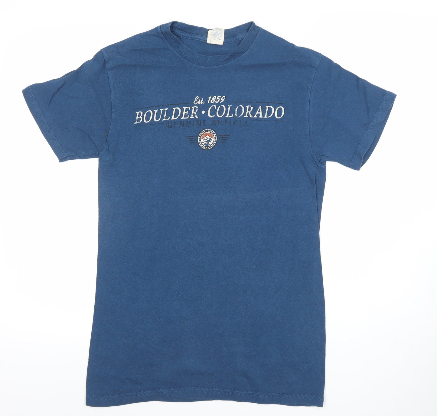 Mens UK Size S Delta Pro Weight Blue  T-Shirt