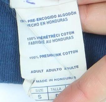 Mens UK Size S Delta Pro Weight Blue  T-Shirt