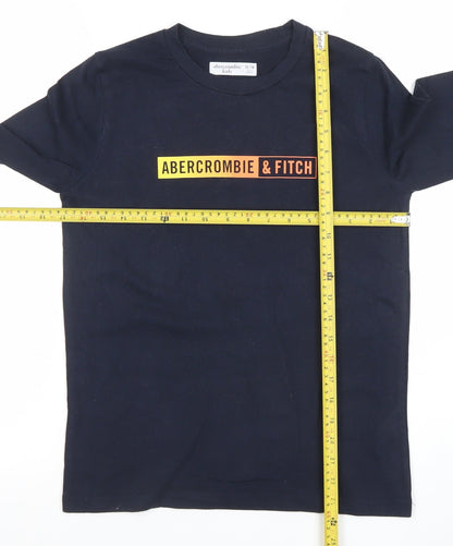 Boys UK Size 13-14 Years abercrombie kids Black Basic T-Shirt