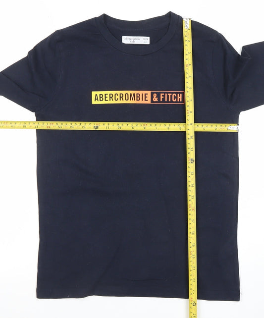 Boys UK Size 13-14 Years abercrombie kids Black Basic T-Shirt