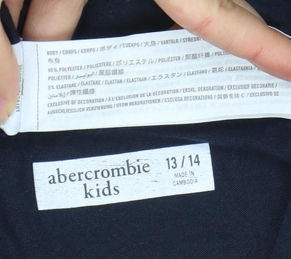 Boys UK Size 13-14 Years abercrombie kids Black Basic T-Shirt