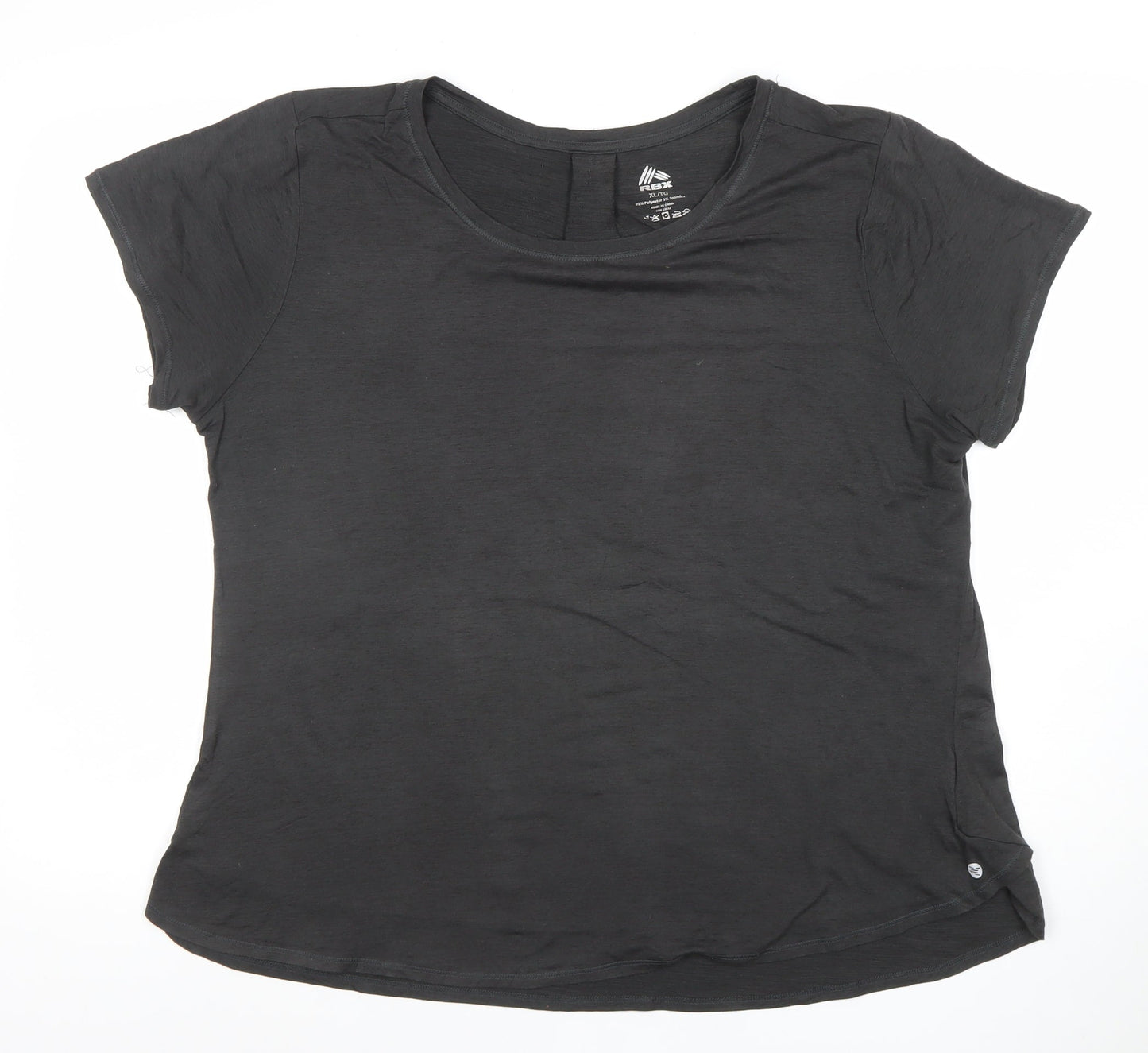Womens UK Size XL RBX Black Basic T-Shirt