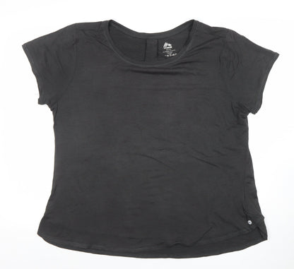 Womens UK Size XL RBX Black Basic T-Shirt