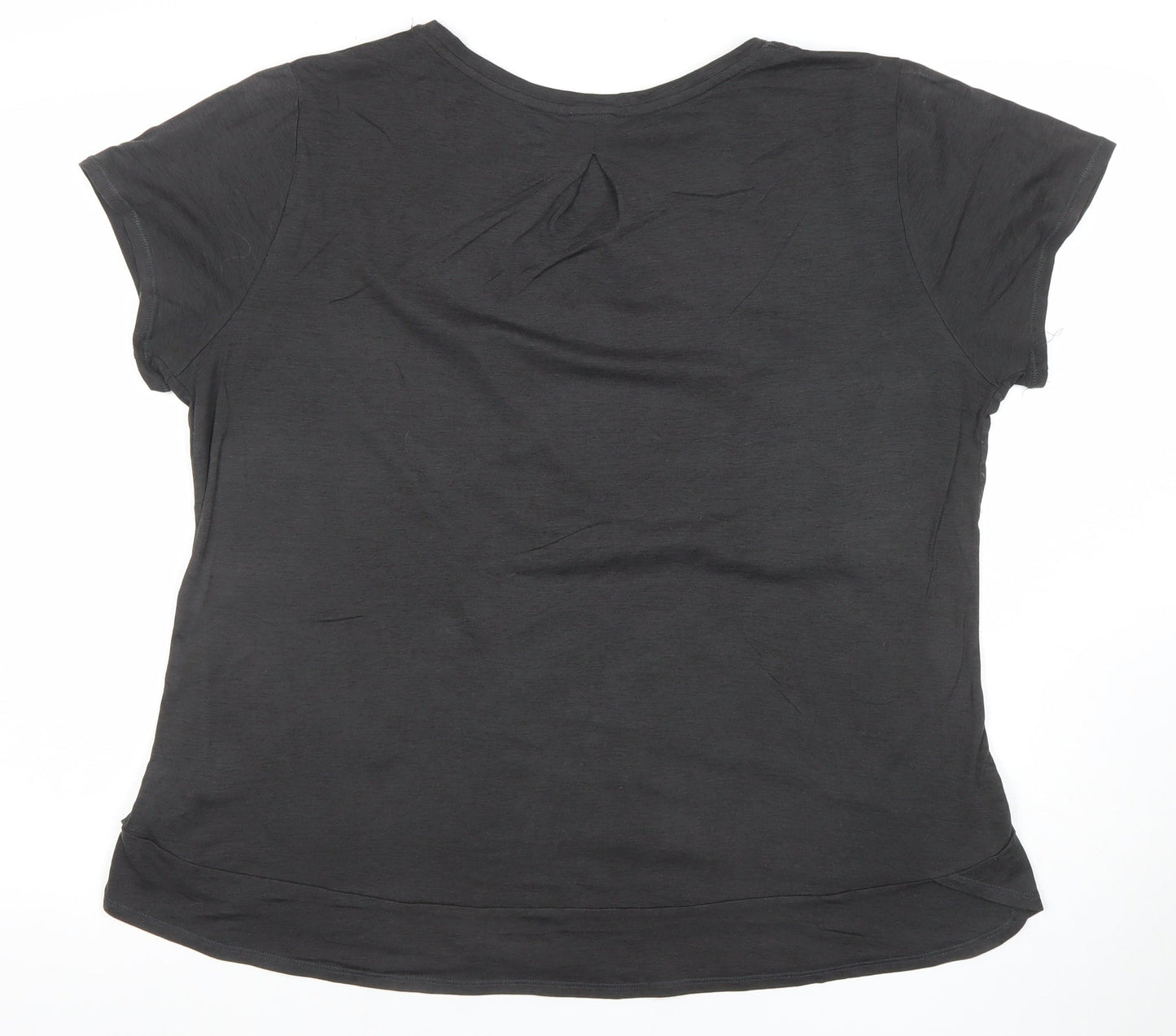 Womens UK Size XL RBX Black Basic T-Shirt