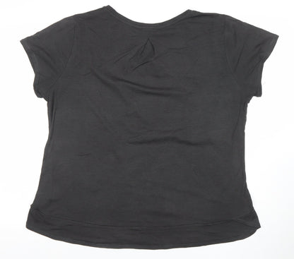 Womens UK Size XL RBX Black Basic T-Shirt