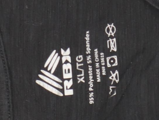 Womens UK Size XL RBX Black Basic T-Shirt