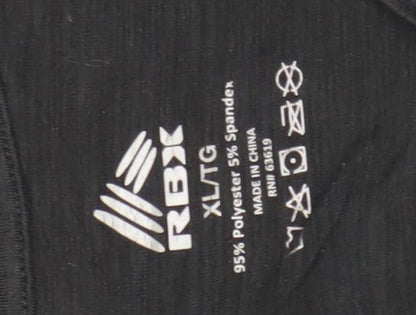 Womens UK Size XL RBX Black Basic T-Shirt