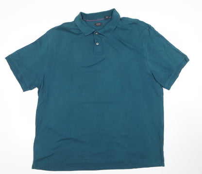 Arrow Men's Blue 2XL Cotton Polo Shirt Short Sleeve Casual Top