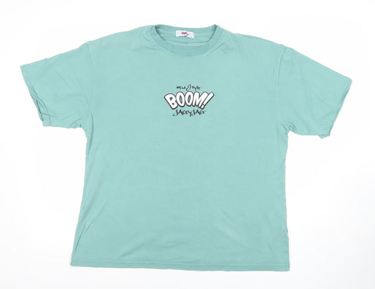 Mens UK Size S Disney Green  T-Shirt