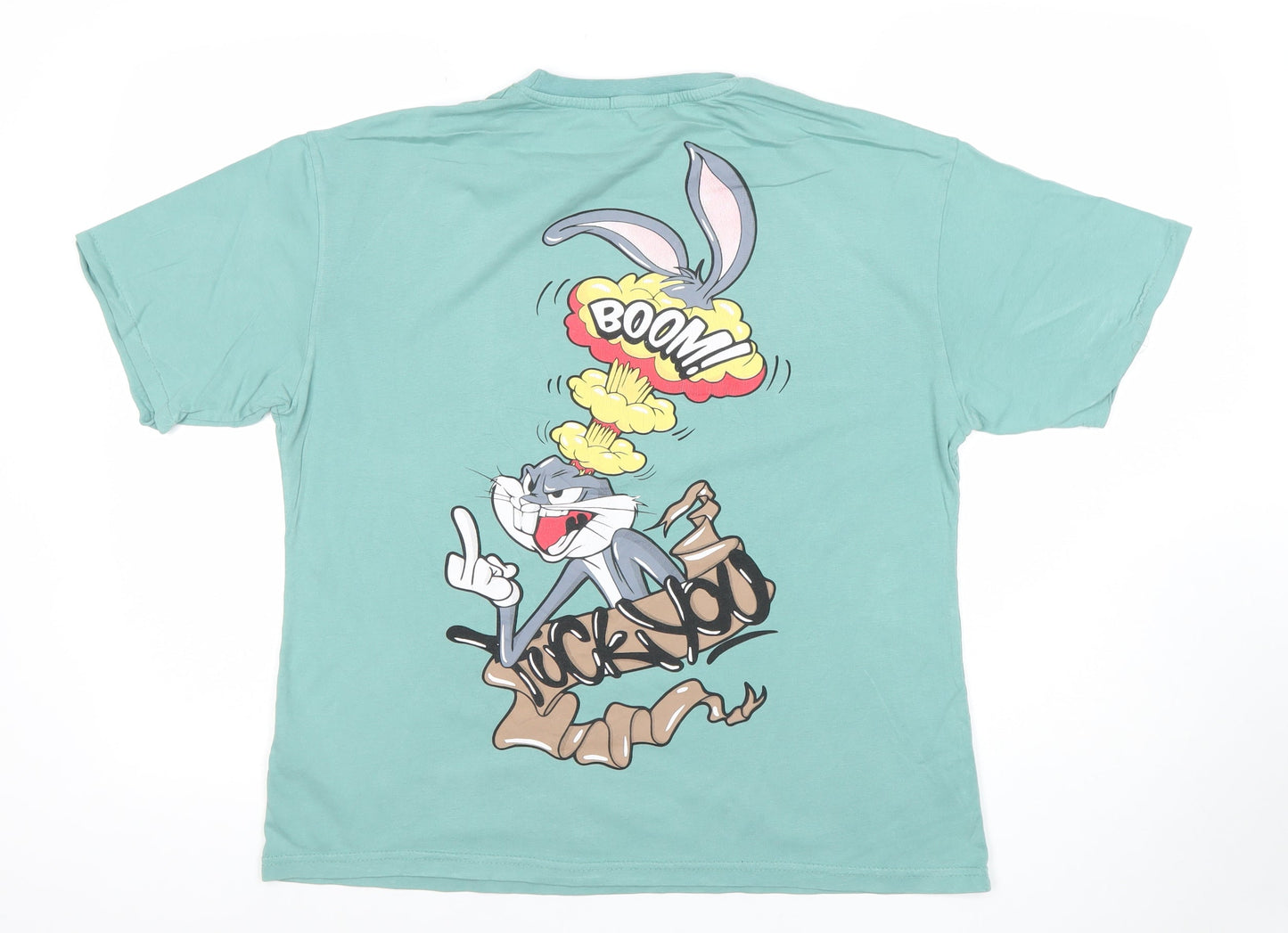 Mens UK Size S Disney Green  T-Shirt