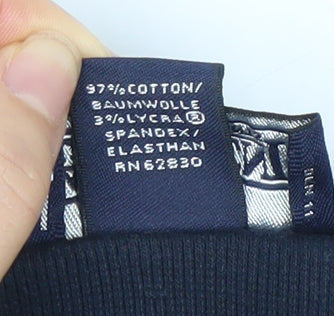 Lands' End Women's Black Cotton Tank Top Size S 6-8 Regular