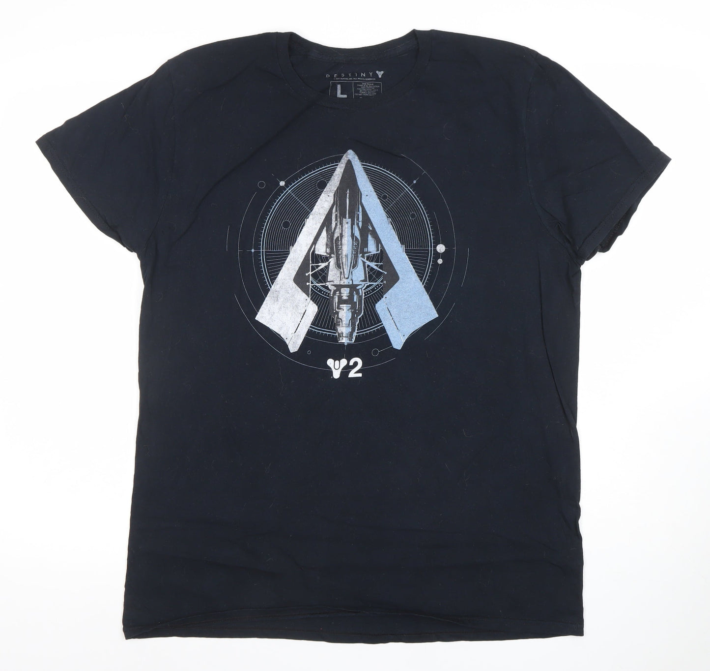 Mens UK Size L Destiny Black  T-Shirt