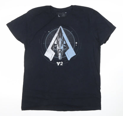 Mens UK Size L Destiny Black  T-Shirt