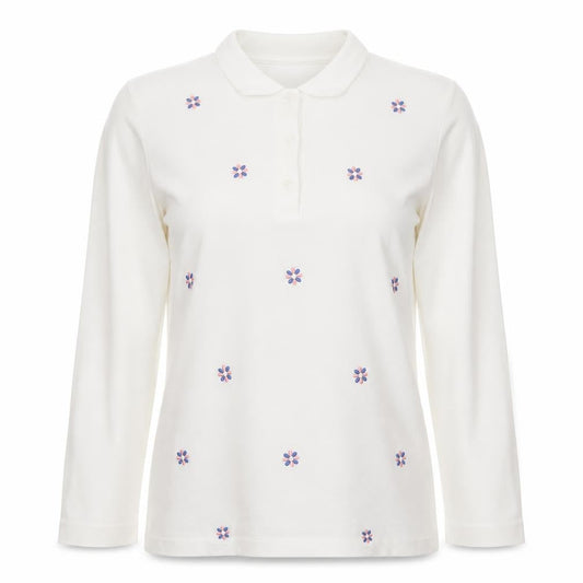 Womens UK Size L Cotswold Collections Ivory Classic Polo