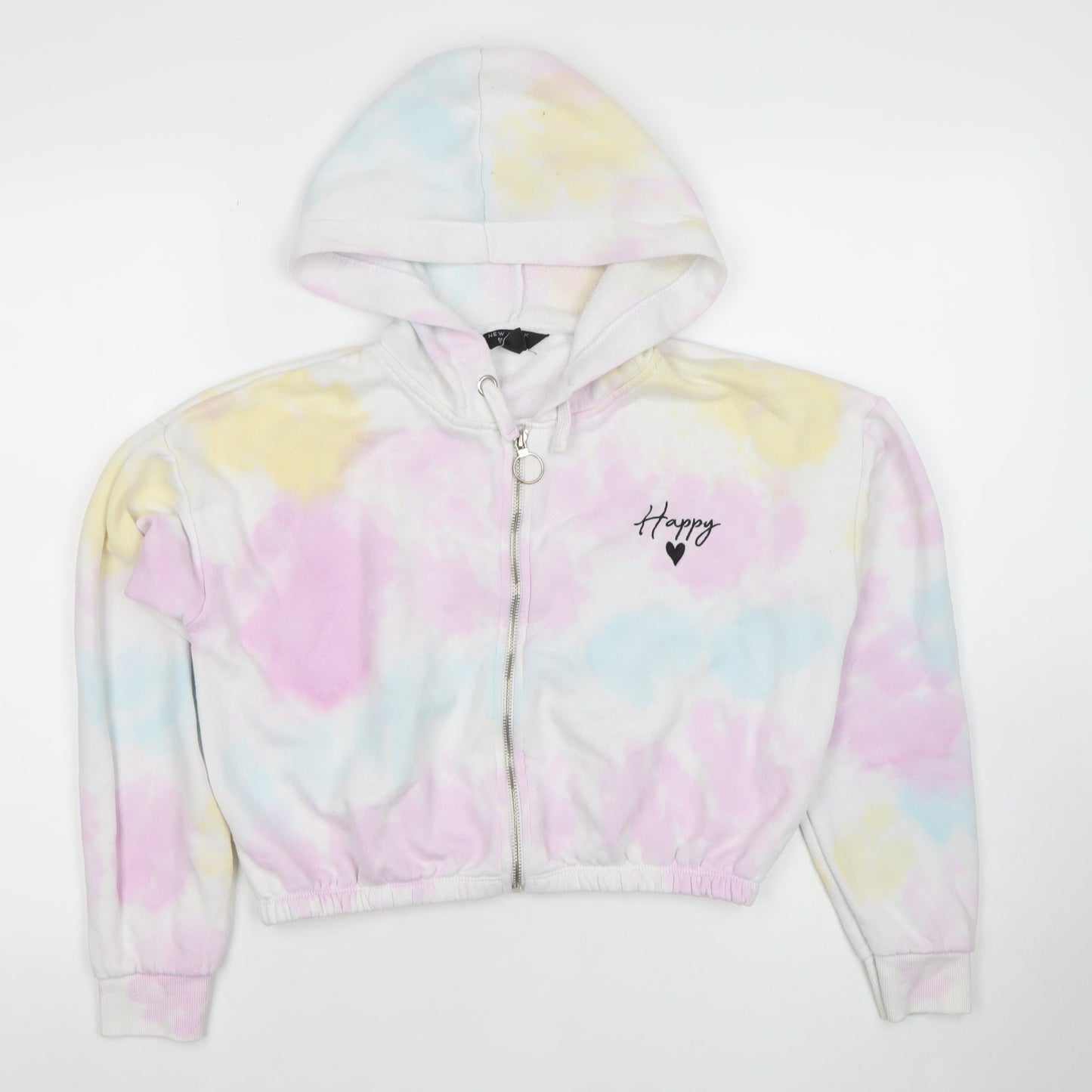 Girls UK Size 12-13 Years 915 Multicoloured Full Zip Hoodie