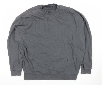 Mens UK Size M ASOS Grey Pullover Sweatshirt