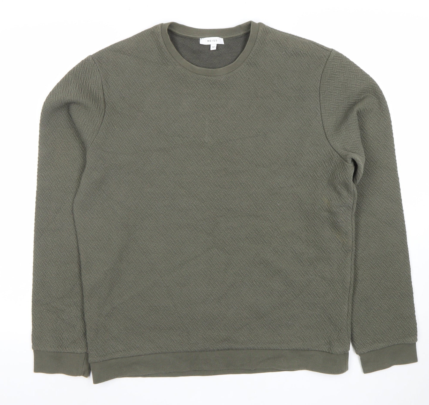 Mens UK Size M Reiss Green Pullover Sweatshirt