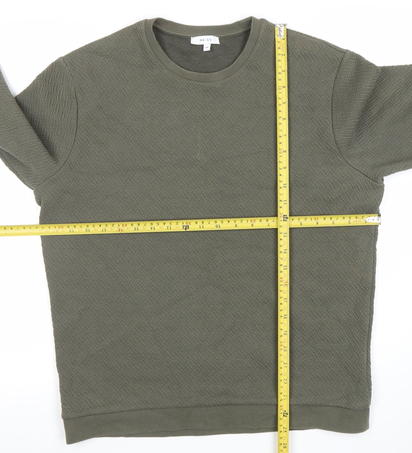 Mens UK Size M Reiss Green Pullover Sweatshirt