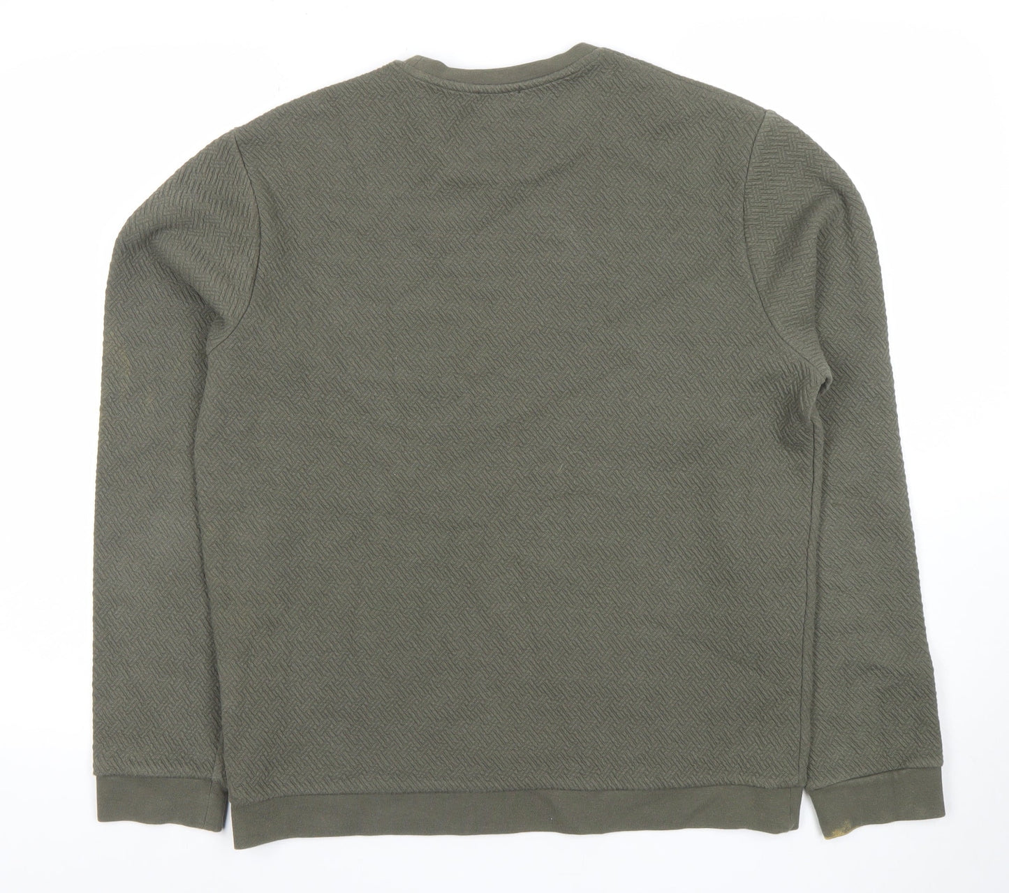 Mens UK Size M Reiss Green Pullover Sweatshirt