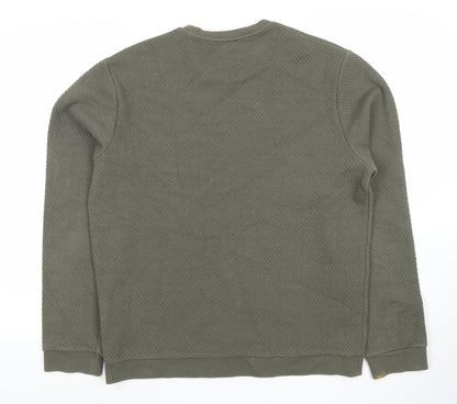 Mens UK Size M Reiss Green Pullover Sweatshirt