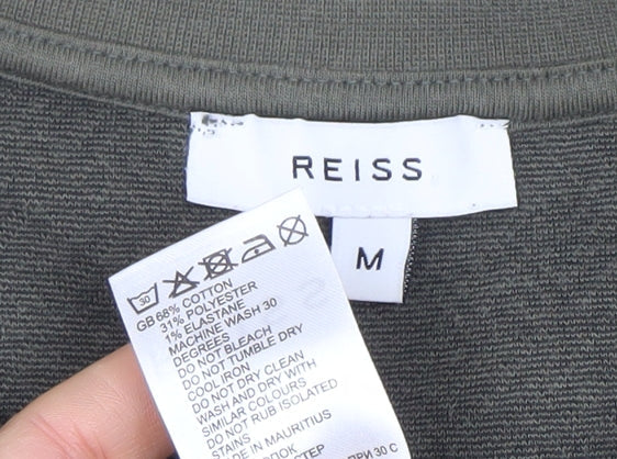 Mens UK Size M Reiss Green Pullover Sweatshirt