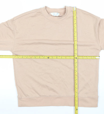 Womens UK Size XS Primark Beige Pullover Sweatshirt