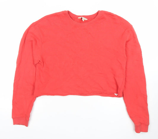 Womens UK Size M Miss Selfridge Red Pullover Sweatshirt