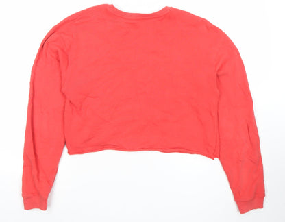 Womens UK Size M Miss Selfridge Red Pullover Sweatshirt