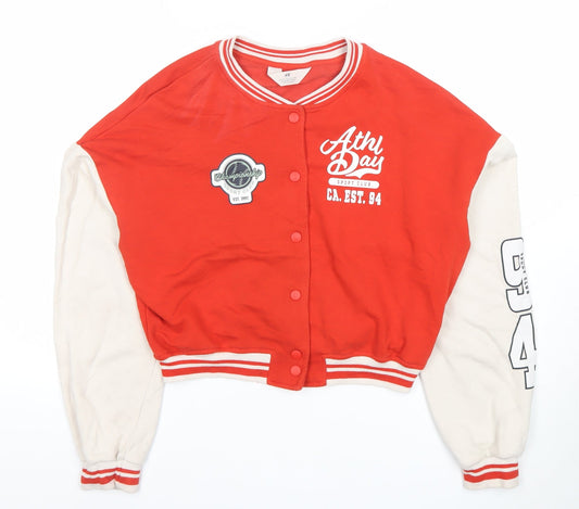 Boys UK Size 14 Years H&M Red Varsity Jacket