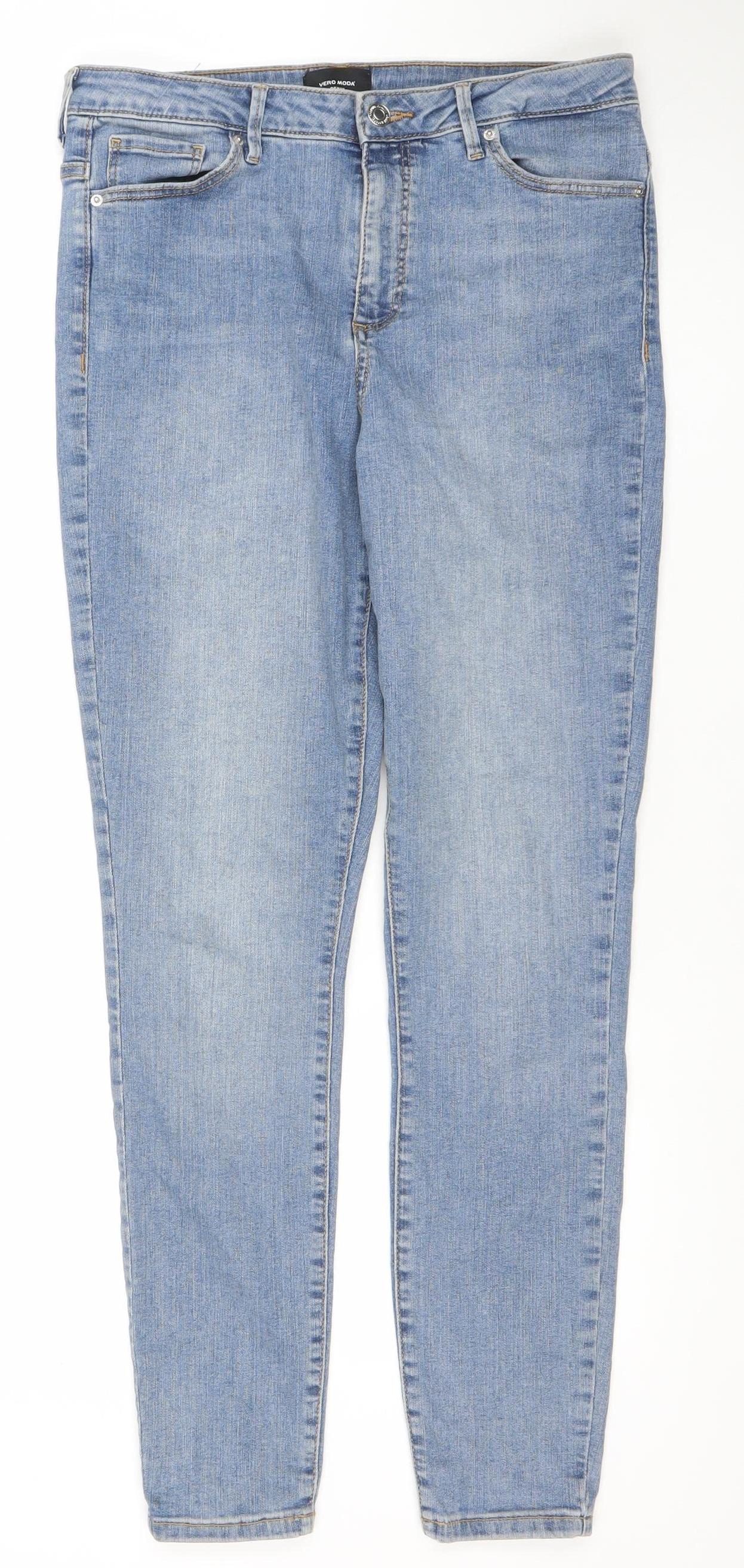 Womens UK Size 12 VERO MODA Slim Fit Skinny Blue Jeans