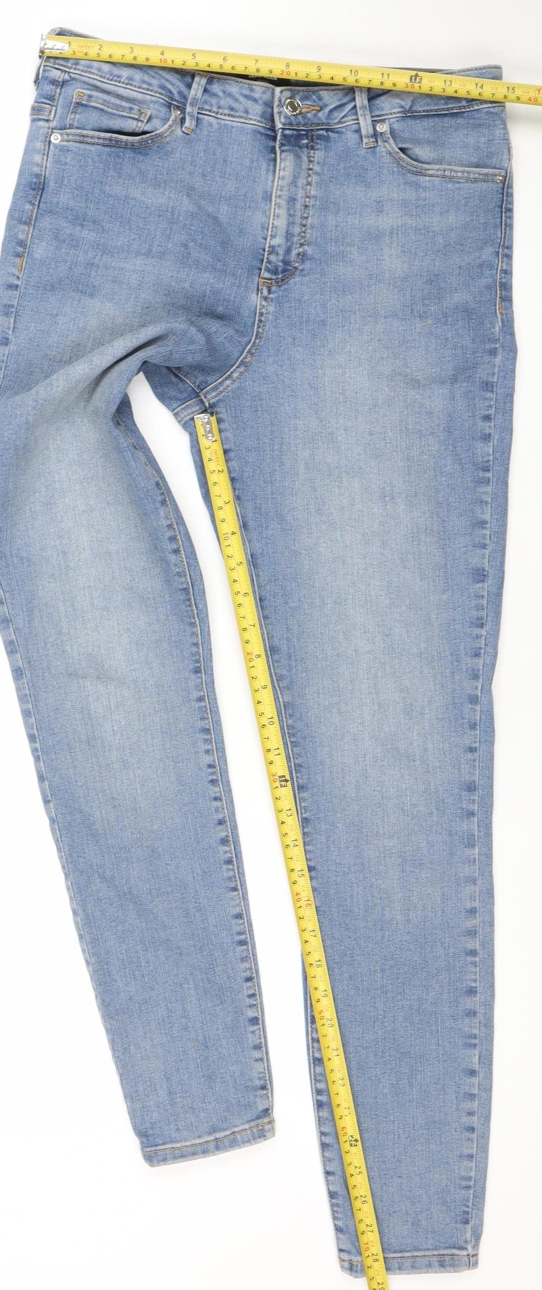 Womens UK Size 12 VERO MODA Slim Fit Skinny Blue Jeans