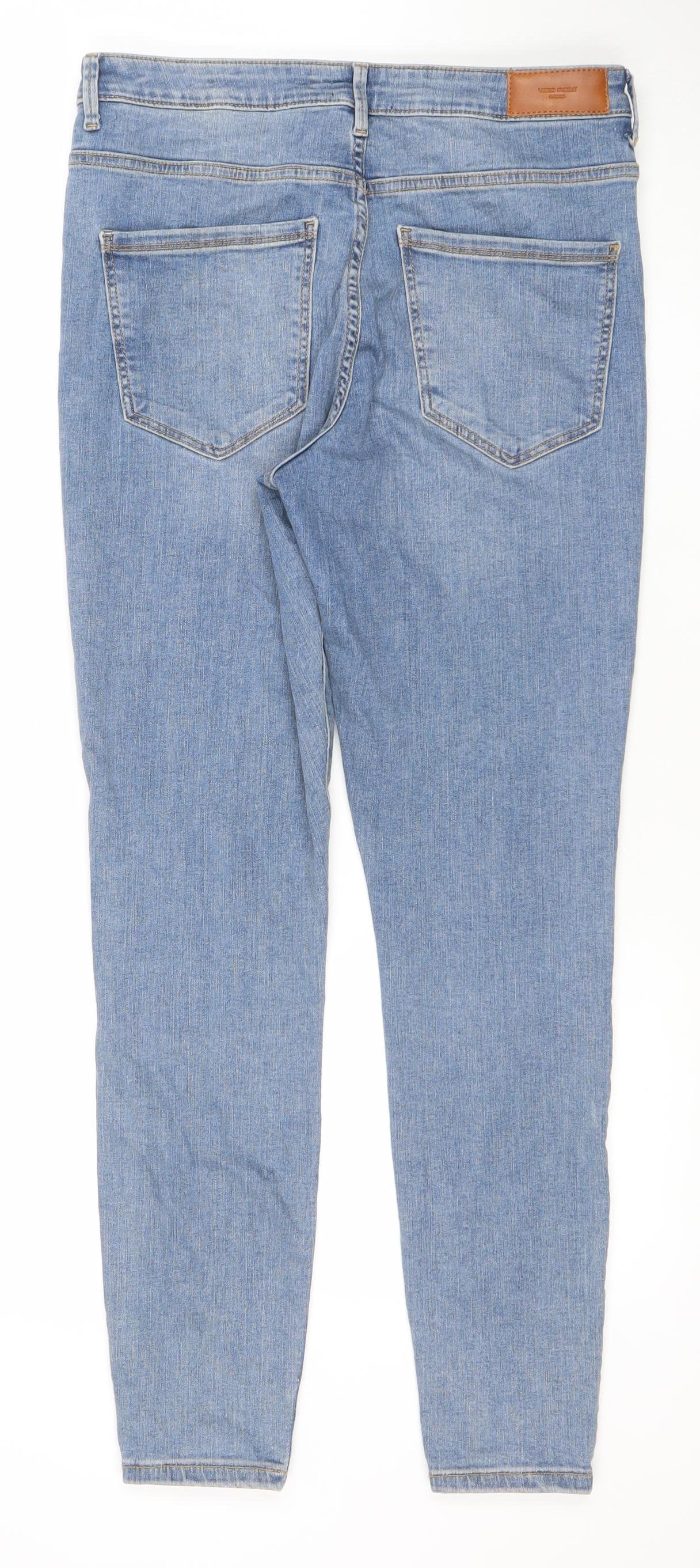 Womens UK Size 12 VERO MODA Slim Fit Skinny Blue Jeans