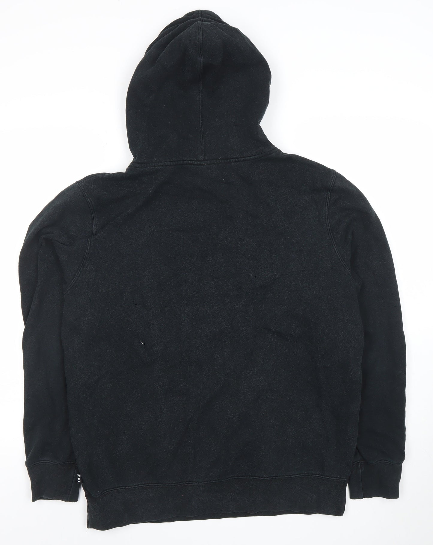 Mens UK Size M HUF Black Pullover Hoodie