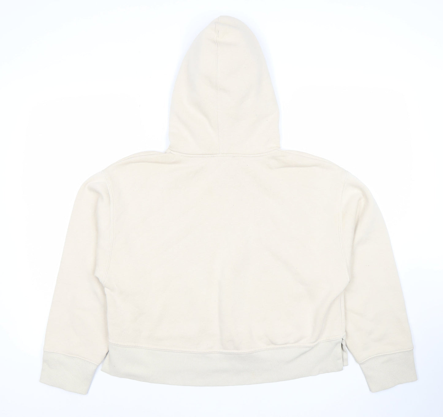 Womens UK Size M Zara Beige Pullover Hoodie