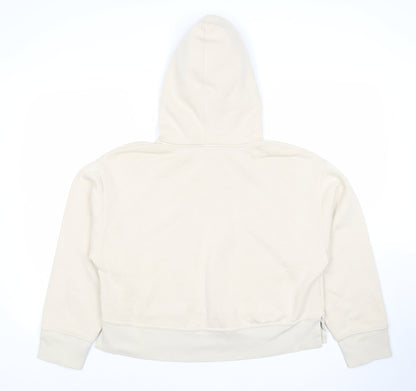 Womens UK Size M Zara Beige Pullover Hoodie