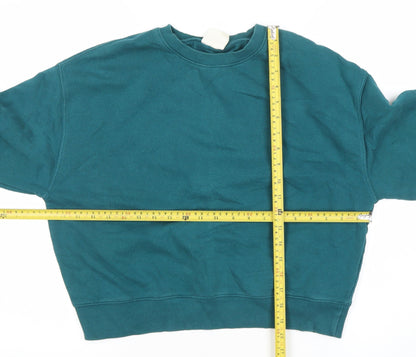 Womens UK Size 12 Pull & Bear Green Pullover Sweatshirt