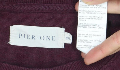 Mens UK Size 2XL Pier One Brown Pullover Sweatshirt