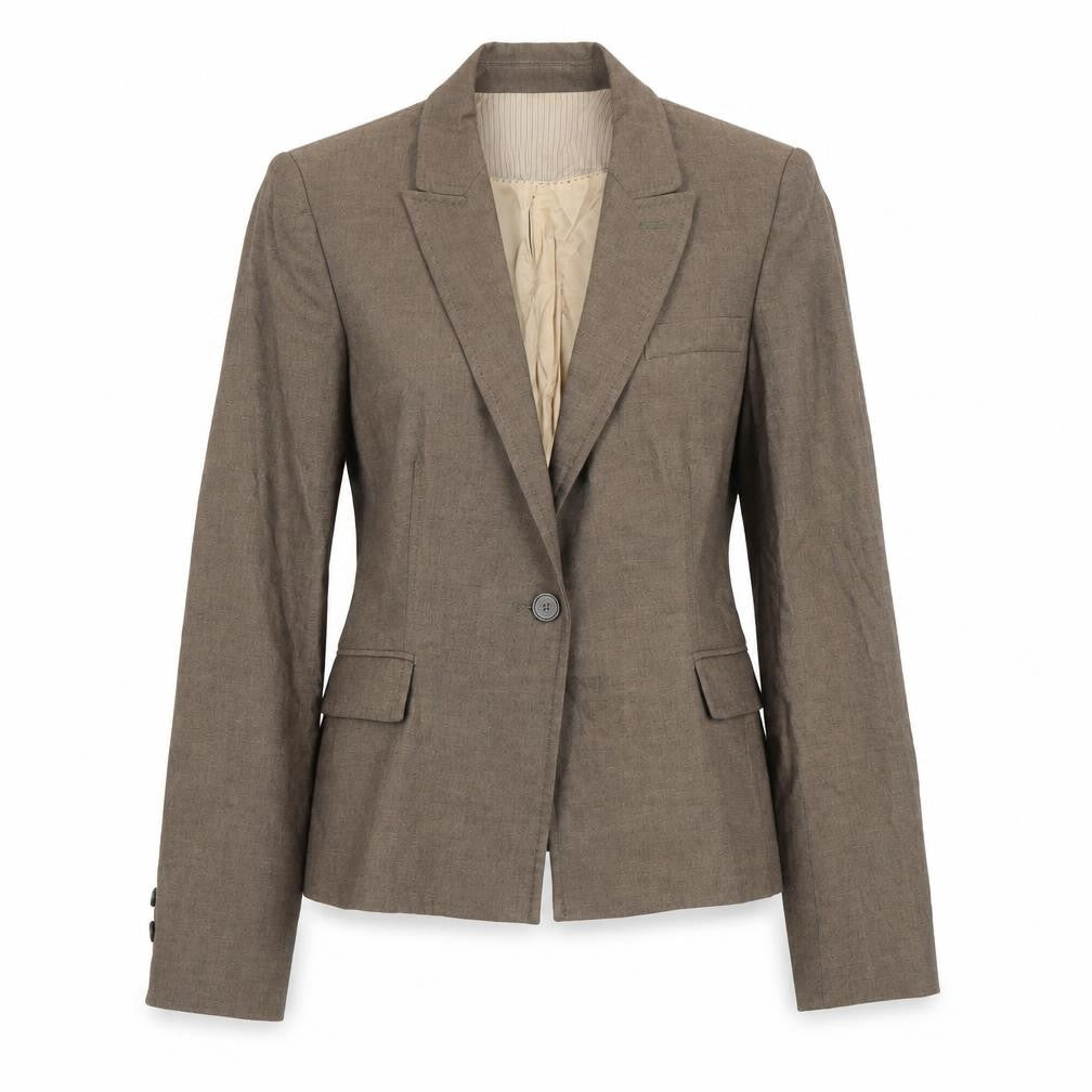 Womens UK Size 8 Zara Woman Regular Brown Blazer