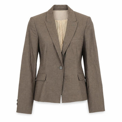 Womens UK Size 8 Zara Woman Regular Brown Blazer
