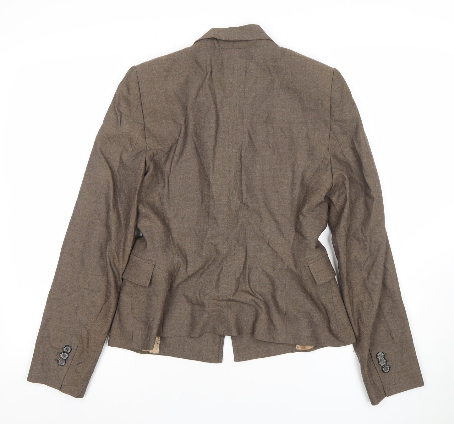 Womens UK Size 8 Zara Woman Regular Brown Blazer