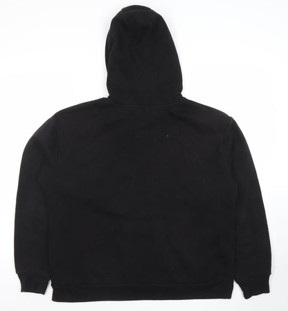Primark Women Black M Pullover Hoodie Cotton Blend Casual