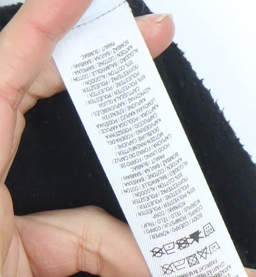 Primark Women Black M Pullover Hoodie Cotton Blend Casual