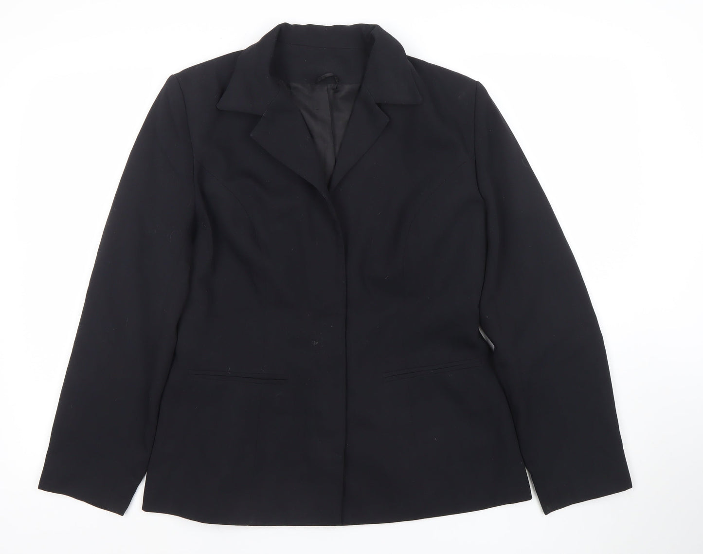Dorothy Perkins Women Black UK 14 Tailored Lined Blazer Jacket