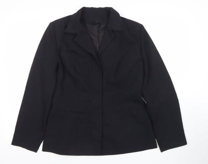 Dorothy Perkins Women Black UK 14 Tailored Lined Blazer Jacket